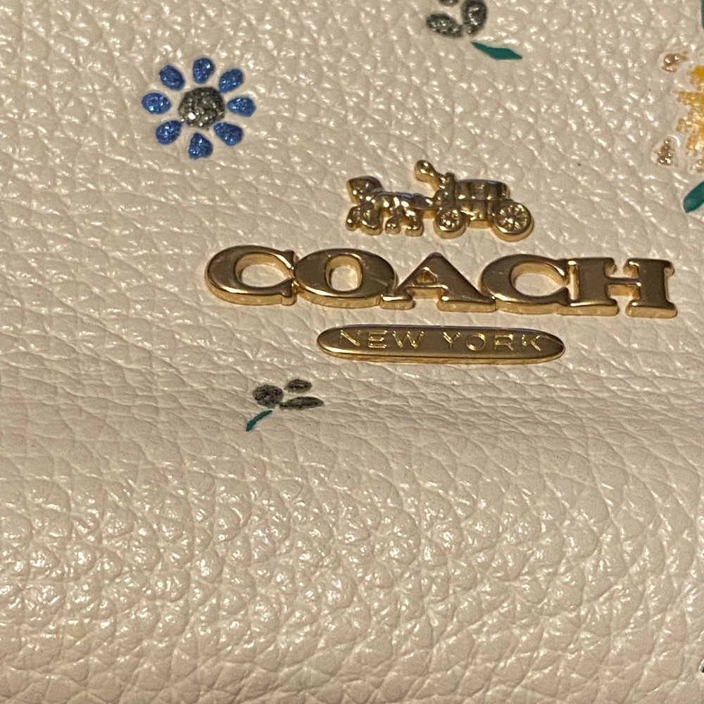 Authenticate Coach Floral Spring Time Shoulder Pu… - image 3